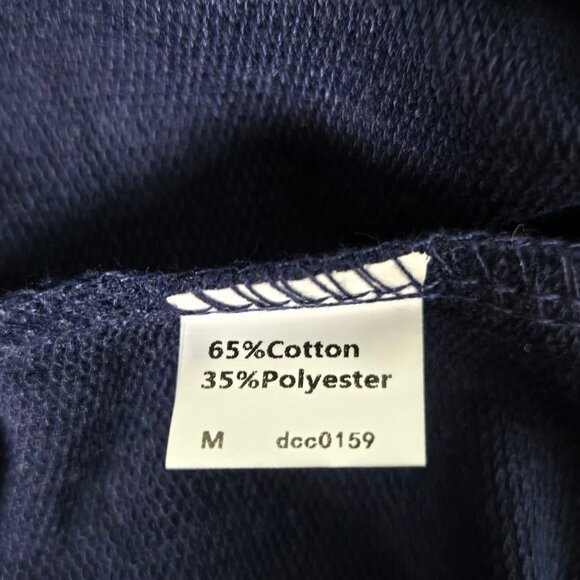 NWT Women’s Blue & Green Crewneck Loose Fit Sweater – Size Medium - Picture 4 of 5